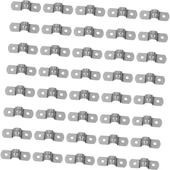 40pcs U-clamp Car Stands L Brackets Heavy Duty Hose Clamps Cable u Clamp U Bracket Clamp Tube Clip Clamp Pipe Clamp Fastener Tube Pipe Clamps Plumbing Pipe Clamps Silver To Clamp