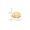 thumbnail image 3 of Auriga Fine Jewelry 14K Yellow Gold 8.5x8.5 mm Closed Back Signet Ring for Women Size 3, 3 of 7