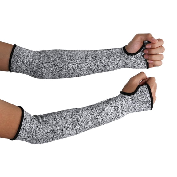 1PAIR 5 Level Cut Resistant Arm Sleeves for Work, Arm Protectors for Thin Skin, UPF50 UV Protection Cooling Gardening Sleeves