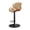 Beige_A, variant on Modern Swivel Dining Room Bar Chairs Curved Wooden Backrest Support,Adjustable Height Counter Barstools for Kitchen Island Tea Room,Sturdy Base