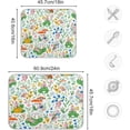 thumbnail image 3 of SKYSONIC Dish Drying Mat for Kitchen Counter Cute Magic Gnomes Eco Friendly Drying Mat - Easy to Clean Heat Resistant Dish Mat - 18x24, 3 of 6