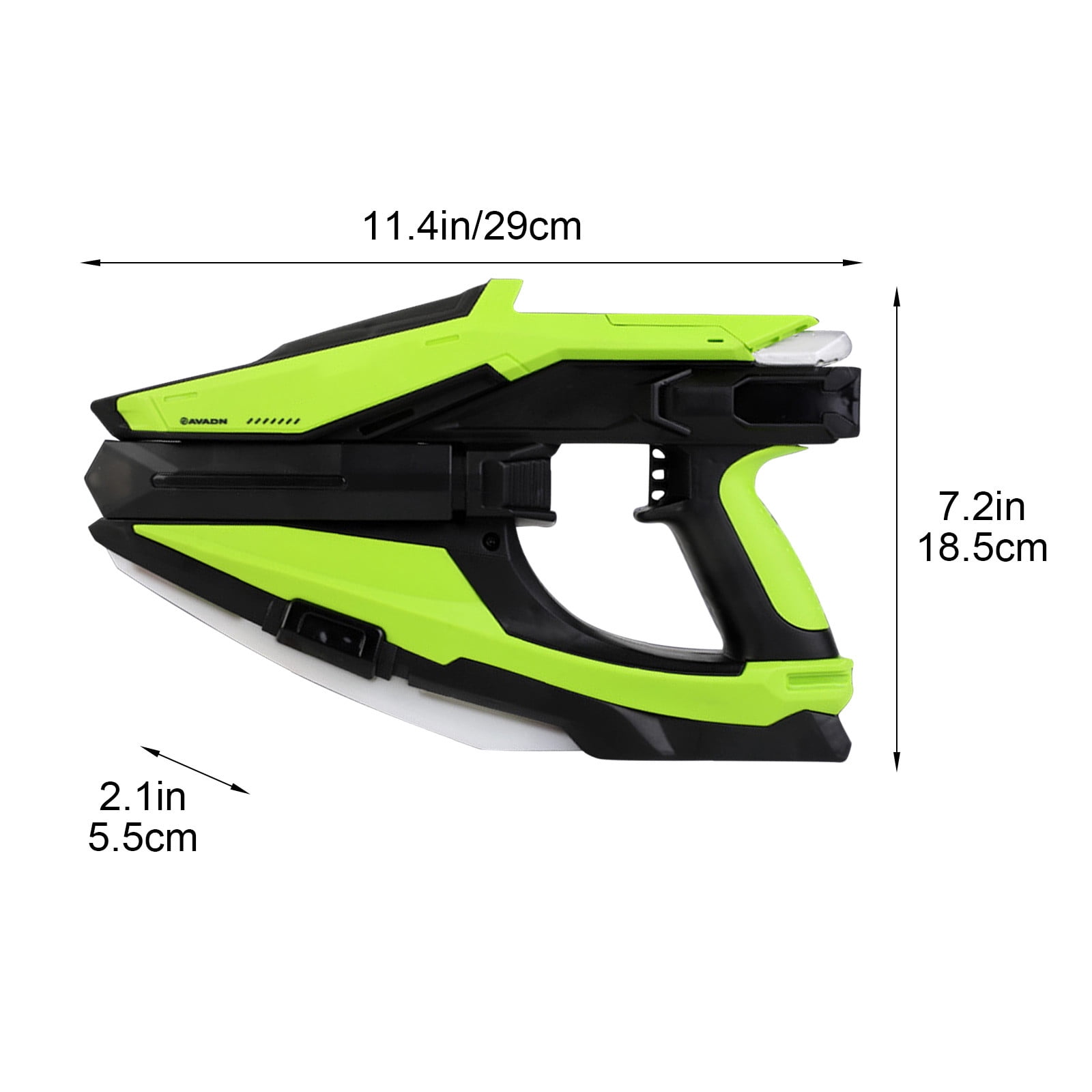 Ohmyroo Electric Water Blaster Multicolor Plastic Blowback Action Flashing Light Toy