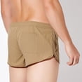 thumbnail image 5 of DPTALR Men's Casual Fashion Solid Color Elastic Waist Beach Shorts,Khaki,Big and Tall Men M, 5 of 6