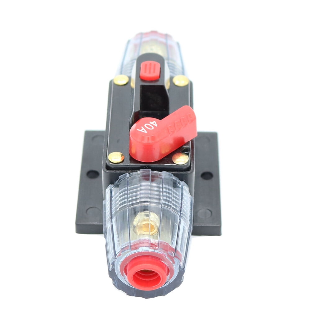 40 Amp InLine Circuit Breaker StereoAudio Car RV 40A Fuse 12V/24V/32V
