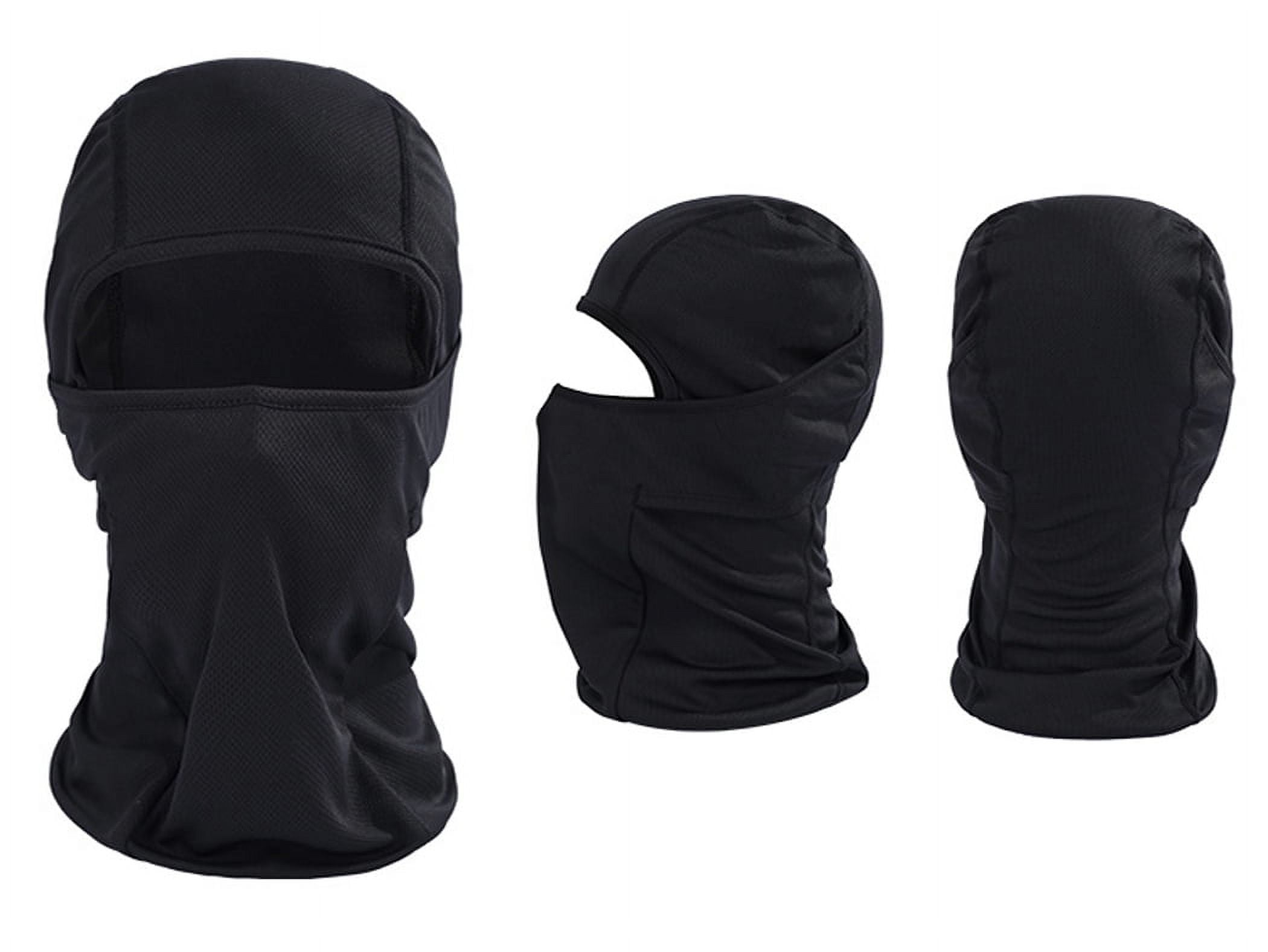 Peaoy Ski Mask Black Balaclava Full Face Mask Motorcycle