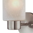 thumbnail image 2 of Westinghouse Sylvestre 1-Light Indoor Wall Fixture, Brushed Nickel Finish with Frosted Glass, 2 of 4