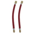 thumbnail image 1 of 2pcs Bike Pump Extension Hose Increasing 16.6cm/6.5in Length Nylon Copper Materials Double Valve Design Inflator Tube, 1 of 14