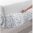 thumbnail image 2 of Nature Bed Skirt, Botany Composition of Bluebells Flourishing on a Plain Background, Elastic Bedskirt Dust Ruffle Wrap Around for Bedding Decor, 4 Sizes, Lavender Blue and Sage Green, by Ambesonne, 2 of 2
