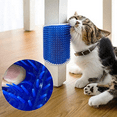 thumbnail image 4 of Peluqueros de esquina de pared para gatos con hierba gatera, cepillo rascador de cara suave, peine de masaje de esquina para gatitos/cachorros de pelo largo y corto, 4 of 5