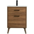 thumbnail image 4 of 24 inch bathroom vanity in walnut brown, 4 of 16