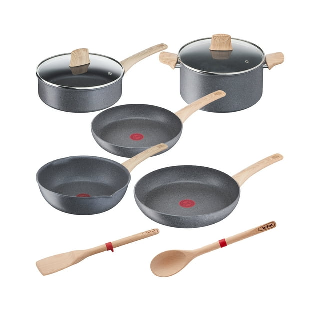 Batería 9 Pzas T-fal Natural Force G2669382 Aluminio T-fal G2669382