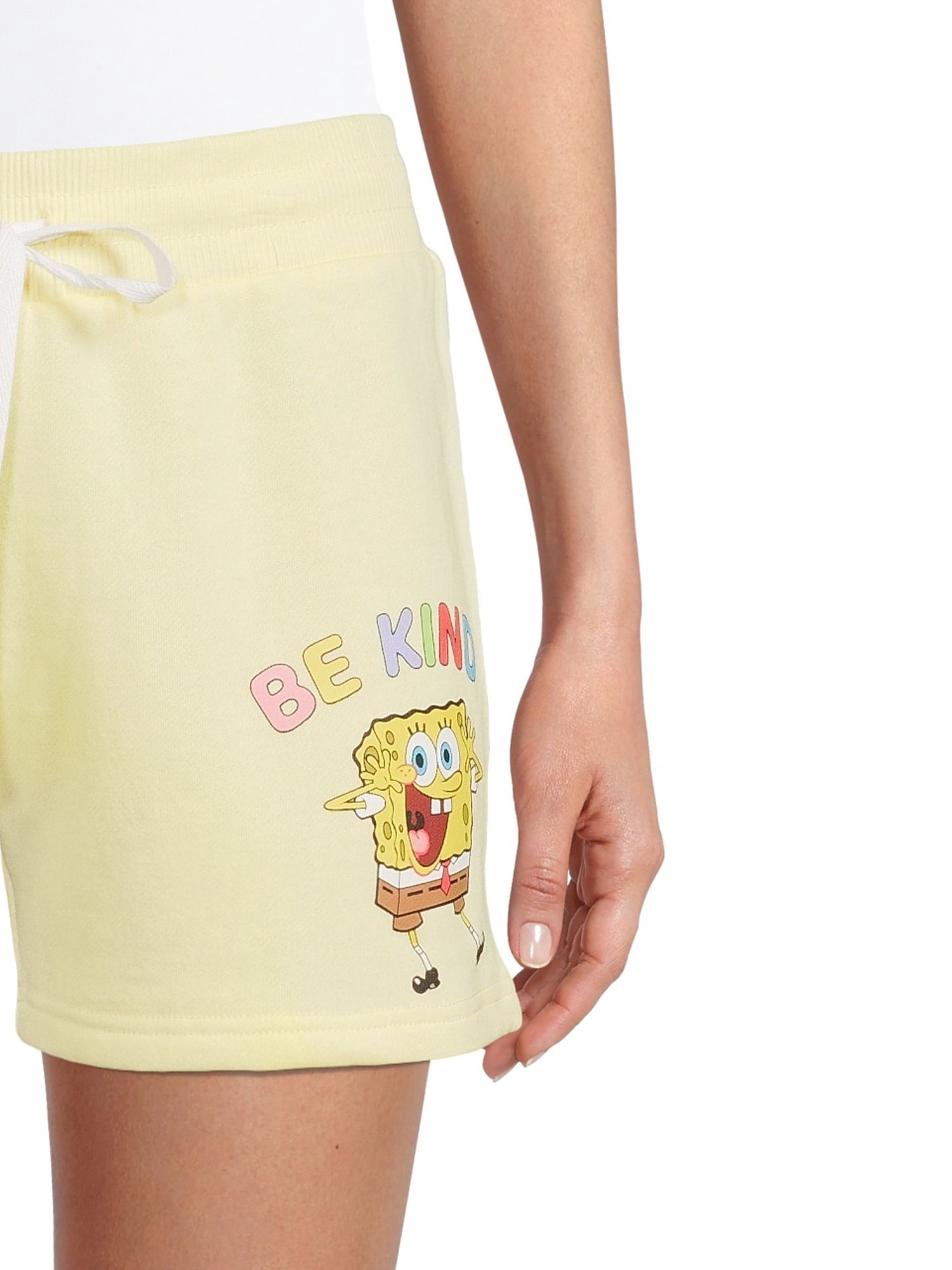 SpongeBob SquarePants Women's Juniors Be Kind Easy Graphic Shorts