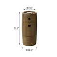 thumbnail image 2 of VENTOPYR 15,000 BTU 11-inch Round Outdoor Propane Fire Pit Table,Free Lava Rocks(Brown), 2 of 8