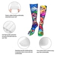 thumbnail image 5 of Lsque Mario Print Women's Men's Novelty 20in Crew Socks Cotton Socks Knee High Socks for Walking,Running,Nurses,Pregnancy, 5 of 6
