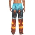 thumbnail image 4 of Halloween Pumpkin King Mens Cotton Pajama Pant Sleep and Lounge Bottons with Pockets, 4 of 7