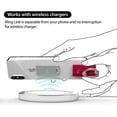 thumbnail image 4 of Soporte para teléfono iRing Link, compatible con carga inalámbrica, plateado, 4 of 7