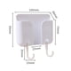 thumbnail image 5 of Estante de carga de teléfono de pared adhesivo con caja de almacenamiento de control remoto de gancho (gris), 5 of 5
