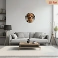 thumbnail image 6 of 2D Flat 1pc 10Inch 25cm Wooden Round Wall Clock with Cute Poodle Design - Silent, Battery Operated - Ideal for Bedroom, Living Room, Study, Garage, for Man Cave Decor, Clock Wall Decor, 6 of 7