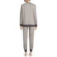 thumbnail image 3 of Secret Treasures Women's Hacci Fleece Long Sleeve Top and Joggers, 2-Piece Pajama Set, 3 of 5