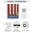 thumbnail image 2 of 4th of July RV Awning Sun Shade Screen 9'X7' Red Blue Stripes America Mesh Sunscreen Sunflower Awning Shade Screen with Zipper UV Blocker Completed Kits Outdoor Canopy for RV Motorhome Camper Travel, 2 of 7
