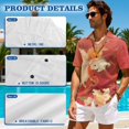 thumbnail image 6 of KUIFORTI Couple Matching Outfits Tropical Red Floral Washable Matching Summer Outfits for Couples Hawaiian Shirt for Men with Soft Fabric Breathable for Summer Vacation Trip, 6 of 7