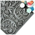 thumbnail image 2 of Backsplash Tile for Kitchen and Fireplace Royal  12 x 18 Metal Mural Pewter Nickel, 2 of 6