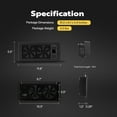 thumbnail image 6 of SPECSTAR Quiet Register Booster Fan 4'' x 10'' with Intelligent Thermostat 10-Speed Control, Heating Cooling AC Vent Booster Fan, 6 of 7