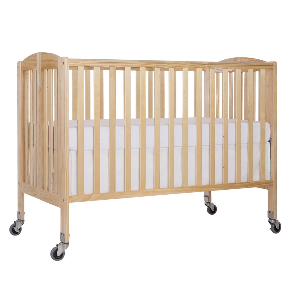Dream On Me Folding Portable Convenience FullSize Crib, Natural