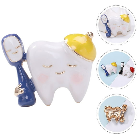 OULII 1PC Enamel Pin Badges Elegant Brooch Pin for Women Doctors