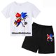 thumbnail image 3 of Nuevo conjunto de dos piezas de camiseta y pantalones cortos de Super Sonic, conjuntos de ropa para niños, niños y niñas, camisetas, camiseta y pantalones de Sonic, 3 of 5