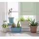 thumbnail image 5 of Maceta de plástico rectangular de 40 cm con riego automático, maceta decorativa moderna para todas las plantas, flores, hierbas, color marrón, juego de 2 Vhermosa ZYY-0601, 5 of 5