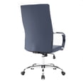 thumbnail image 4 of LeisureMod Sonora Chaise de Bureau de Conférence Moderne Haute Dossier Haute Hauteur Réglable en Cuir avec Inclinaison et Pivotement à 360 Degrés, 4 of 5