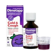 Childrens Dimetapp Cold & Cough Medicine, Antihistamine, Liquid Grape Flavor, Alcohol-Free, 4 Fl oz