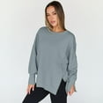 thumbnail image 6 of SUNBS Womens Oversized Sweatshirts Crewneck Hoodies Casual Long Sleeve Pullover Fall Winter Clothes, S-2XL, 6 of 8