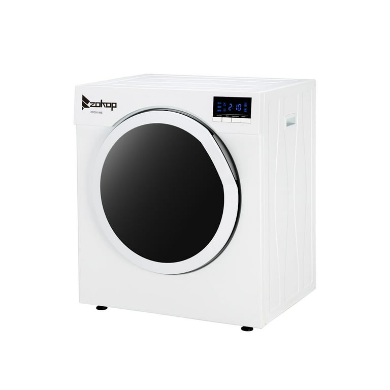 YOLENY Electric Compact Laundry Dryer, 9 lbs. Load Stainless Steel Portable  Dryer With Exhaust Pipe, Clothes Dryer for Apartments, White - Walmart.com