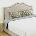 thumbnail image 3 of Yayeee Pillowcase Standard Size Set of 2 Satin Wrinkle Resistant Pillow Case, Beige Floral Garden, 3 of 8