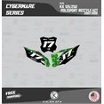 thumbnail image 4 of Kalair GFX Graphics Kit for Kawasaki KX125 Polisport Restyle (2003-2008) Cyberware Series, 4 of 5