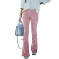 thumbnail image 4 of Pantalones Ajustados, 2 Bolsillos Pantalones Acampanados Elegantes Color Puro De Moda Para El Otoño ANGGREK No, 4 of 6