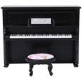 thumbnail image 3 of 1:12 Scale Collectible Miniature Piano for Dollhouse Model Toy Simulation Toy Collection Action Figure Modeling Ornaments Home Decor(Black), 3 of 5