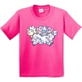thumbnail image 3 of Inktastic Fluffy Sheep Family Youth T-Shirt, 3 of 5
