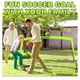 thumbnail image 2 of BOHEN 6x4FT Portable Soccer Goal for Kids Backyard with Carry Bag - Easy Folding Lightweight Fun for Outdoor Indoor Training Games for Teen Youth Adult (Light Green, 6x4FT, 1 Pack), 2 of 8
