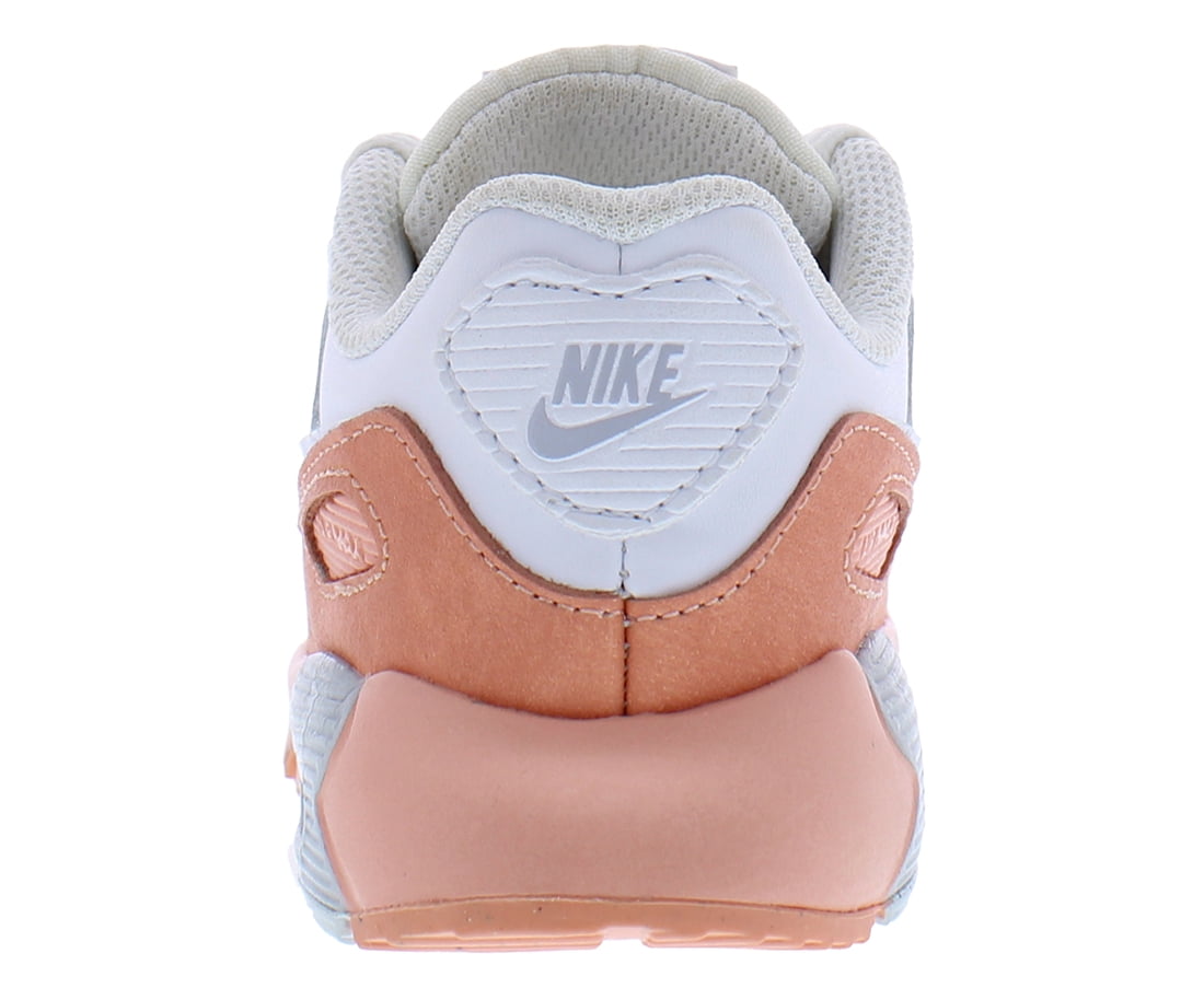 Toddler's Nike Air Max 90 LTR SE White/Aura-Lt Madder Root (DM0958 100) - 8