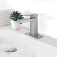 thumbnail image 3 of ANGELES HOME Deck Mounted Bathroom Faucet with Single Handle, Bathtub Basin Vanity Sink Faucet, Solid Brass Bathroom Faucet, Drain Assembly, Rough-in Valve Included, Modern, 3 of 9