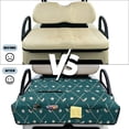 thumbnail image 6 of COEQINE Golf Cart Seat Covers with Carry Handle, Comfortable Golf Cart Seat Towel Blanket, Fits for EZGO Yamaha Club Car and Other 2-Seat Golf Carts, Teal Golf Pattern, 6 of 8