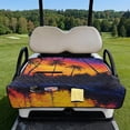thumbnail image 2 of Yuyamidu Colorful Sunset Golf Cart Seat Covers with Front Pockets Seaside Golf Cart Seat Covers for 2 Passenger Seats Portable Club Car Accessories, 2 of 8