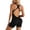 Black Yoga Romper, variant on Plus Size Womens Yoga Jumpsuits Workout One Piece Rompers Bodycon Backless Bodysuits Black M