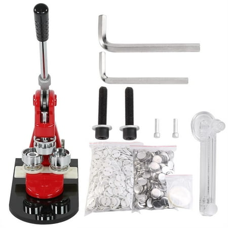 Badge A Minit Button Maker Knifun 1pc 2.5cm Badge Punch Press Maker Machine With 1000 Circle Button Parts, Badge Maker, Badge Making Kit ()