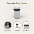 thumbnail image 3 of Mega Handles | Round Floor Door Stopper 2 inches | Polished Chrome, 3 of 4