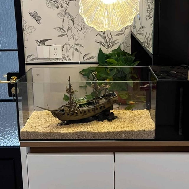 Decoración de naufragio para , accesorios realistas, estatua creativa y resistente, decoración de paisaje realista, adorno para pecera, regalo