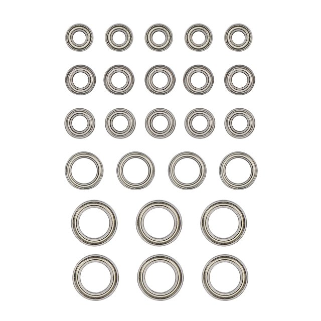Juego de rodamientos de bolas de acero de 25 uds para coche Axial Rbx10 Ryft 1/10 Rc Afortunado Sencillez
